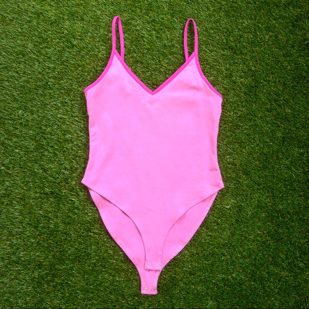 forever 21 pink barbie y2k bodysuit